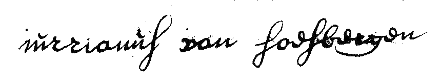 Handtekening Jurriaan van Soesbergen